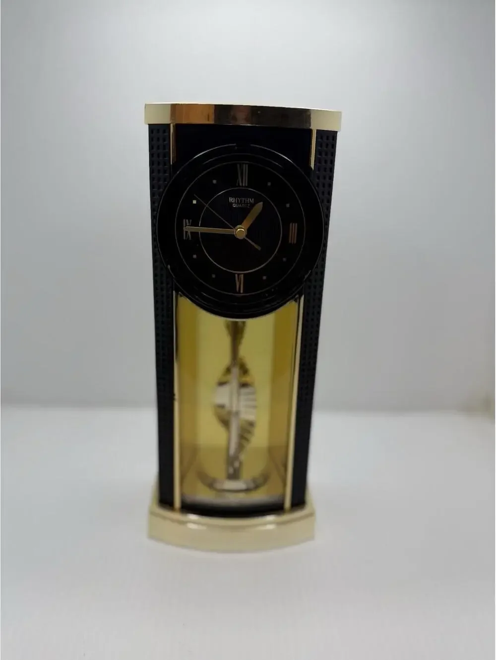 1980s Wonderful Vintage Rare Rhythm Quartz Office & Desk Clock, Stairs to Heaven